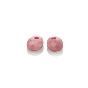Sparkling Jewels Eardrops Pink Rhodonite Twist Oval EAGEM24-SO