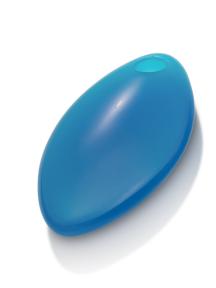 sparkling jewels leaf editions polished blue agate hanger pengem35-m
