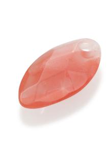 sparkling jewels leaf editions facet cherry quartz hanger pengem25-fct-s