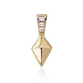 sparkling jewels Pyramid Edge gold hanger PENG27