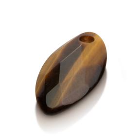 sparkling jewels leaf Tiger Eye hanger pengem09-fct-s