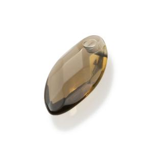 sparkling jewels leaf Smoky Quartz hanger pengem23-fct-s