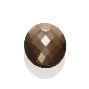 sparkling jewels Medium Oval Smoky Quartz hanger PENGEM23-MO