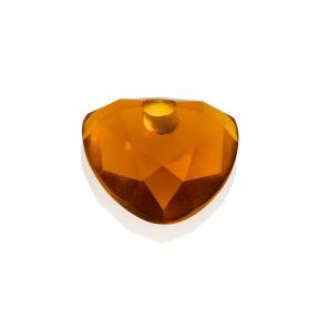 sparkling jewels Trillion Cut Citrine Quartz hanger pengem38-TRI