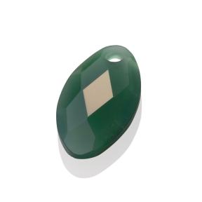 sparkling jewels leaf Green Onyx hanger pengem53-fct-s