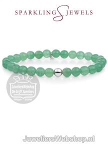 sparkling jewels armband green anventurine saturn large 6mm sb-gem29-add-6mm