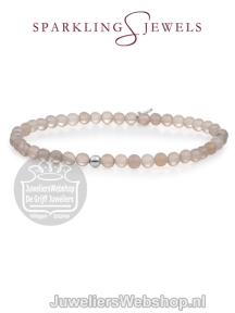 sparkling jewels armband grey agate saturn small 4mm sb-gem31-add-4mm