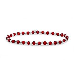 Sparkling Jewels Ruby Quartz Interstellar Armband SB-GEM50-3MM-MIX