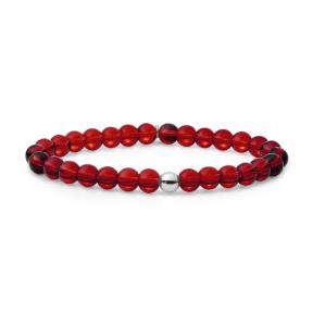 Sparkling Jewels Ruby Quartz Saturn 4mm Armband SB-GEM50-ADD-6MM