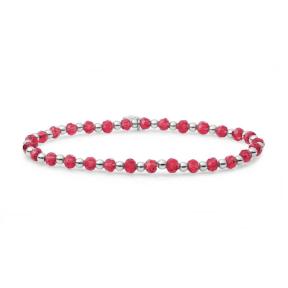 sparkling jewels armband Fuchsia Quartz interstellar sb-gem51-3mm-mix