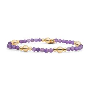 sparkling jewels Amethyst Bold Mix Armband BLK01G-G05