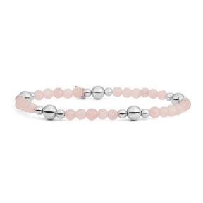 sparkling jewels Rose Quartz Bold Mix Armband BLK01S-G13