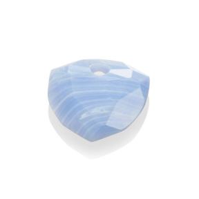 sparkling jewels Trillion Cut Blue Lace Agate hanger pengem47-TRI