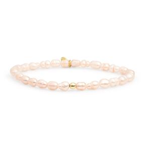 Sparkling Jewels Peach Pearl Saturn 4mm Armband SBG-P03-ADD-4MM