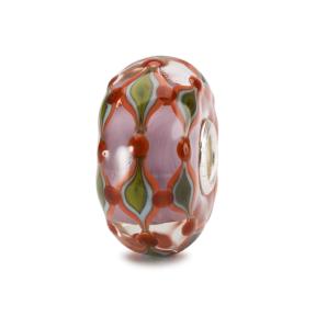 Trollbeads Paars Veld glas kraal TGLBE-20135