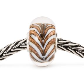 Trollbeads Gouden Fontein glas kraal TGLBE-20284