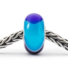 Trollbeads Blauwe Lucht Gordeldier glas kraal TGLBE-20319