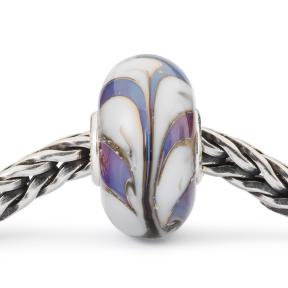 Trollbeads Duivenveren glas kraal TGLBE-20355