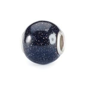 Trollbeads Blauwe Goudsteen glas kraal TGLBE-20397