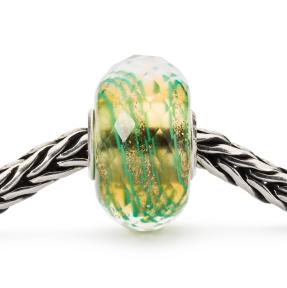 Trollbeads Sierlijk Groen glas kraal TGLBE-30072
