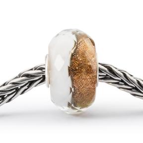 Trollbeads Winterwolken glas kraal TGLBE-30095