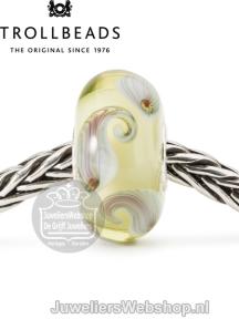 Trollbeads Stem van het Geluk glas kraal TGLBE-20099
