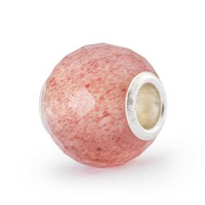 Trollbeads Gefacetteerde Aardbeienkwarts kraal TSTBE-00033