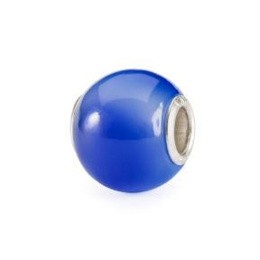 Trollbeads ronde Blauwe Agaat kraal TSTBE-00038