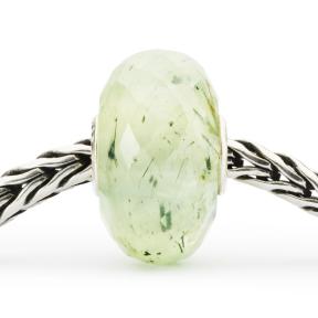 trollbeads kraal Prehniet met Getourmalineerde kwarts TSTBE-20041