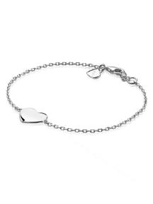 Zinzi zilveren armband met hartje zia1307