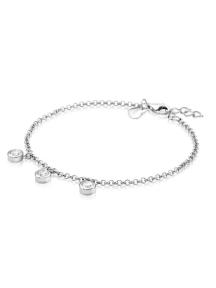 Zinzi zia1566 armband zilver met zirconia hangers