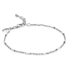 Zinzi ZIA1648 zilveren armband met buisjes