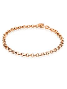 zinzi zia1702r armband ronde schakel rosegoud 18.5cm