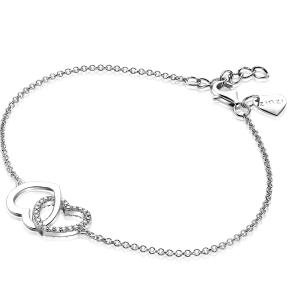 Zinzi ZIA1736 Zilveren armband met hartjes