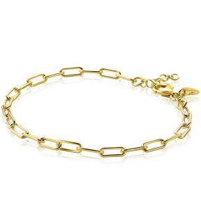 zinzi ZIA2202G armband paperclip schakel zilver