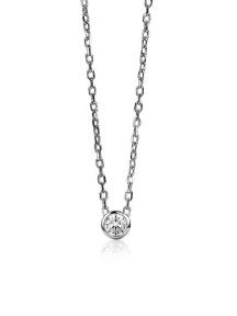 zinzi fantasie collier met zirkonia hanger zic1393