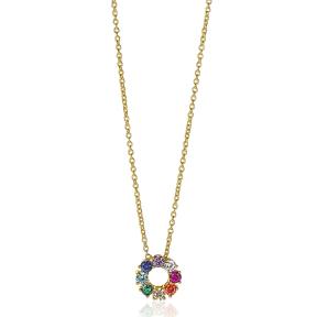 zinzi fantasie collier met zirkonia hanger ZIC2172