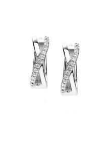 zinzi klapcreolen zio1569 zilver met zirkonia cross-over