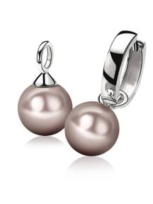zinzi parelhanger zich266c zilver champagne