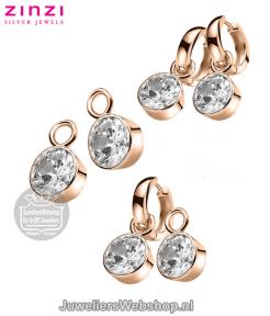 Zinzi ZICH186D creoolhangers rose met zirconia
