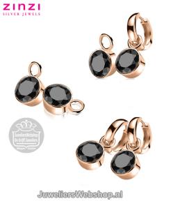 Zinzi ZICH186N creoolhangers rose met zirconia