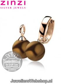images/productimages/small/zinzi-creoolhangers-zich266rb-parels-bruin-rose-verguld.jpg