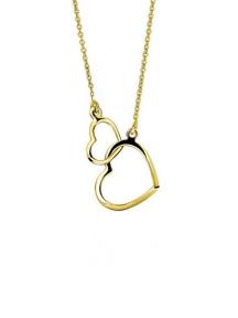 zinzi gold zgc 114 gouden ketting met hartjes
