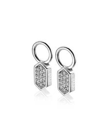 Zinzi Oorbedels zilver zirconia