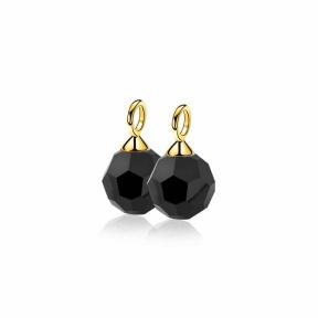 Zinzi Oorbedels ZICH266ZG Zwart Goud
