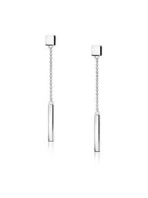 zinzi oorhangers zio1308 zilver met staaf