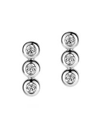 zinzi oorknop 3 rondje zio1443 zilver met zirkonia
