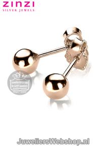 Zinzi ZIO807R Rosekleurige bolletjes oorknoppen