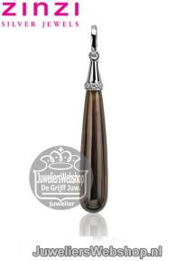 images/productimages/small/zinzi-pegelhanger-zih928br-zilver-bruin-zirconia.jpg