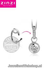 ZINZI Cliphanger zilver met zirkonia